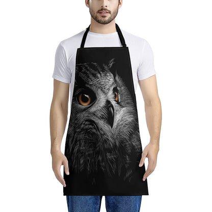 Owl Portrait Print Apron