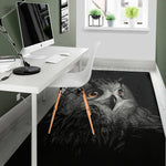 Owl Portrait Print Area Rug
