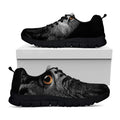 Owl Portrait Print Black Running Shoes