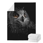 Owl Portrait Print Blanket