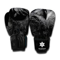 Owl Portrait Print Boxing Gloves