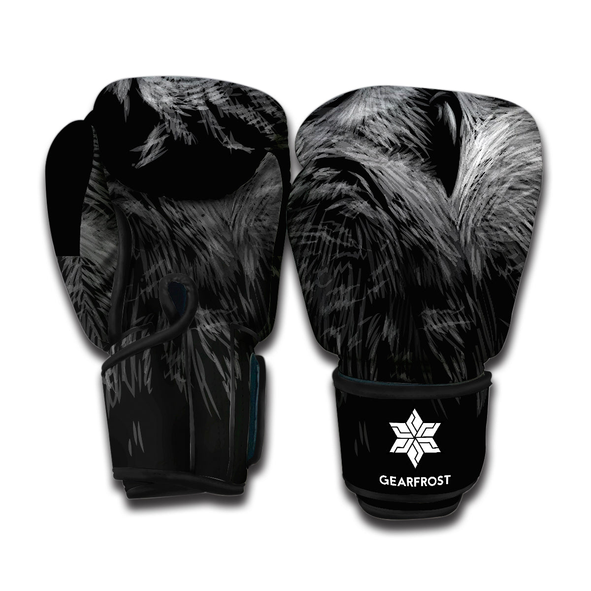 Owl Portrait Print Boxing Gloves