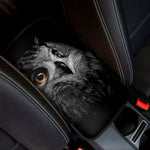 Owl Portrait Print Car Center Console Cover