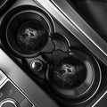 Owl Portrait Print Car Coasters
