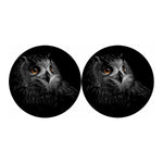 Owl Portrait Print Car Coasters