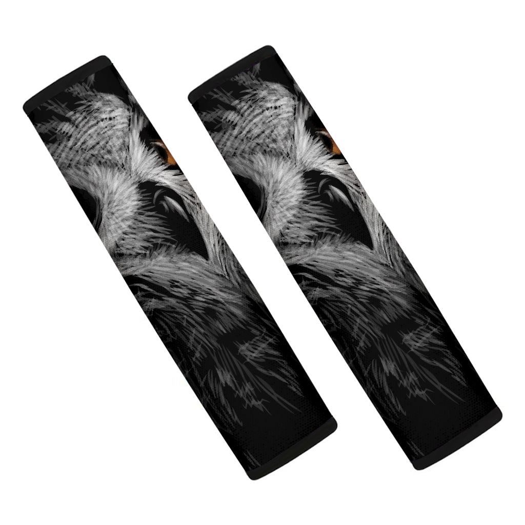 Owl Portrait Print Car Seat Belt Covers