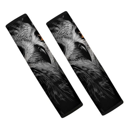Owl Portrait Print Car Seat Belt Covers