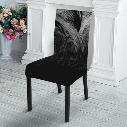 Owl Portrait Print Dining Chair Slipcover
