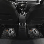 Owl Portrait Print Front and Back Car Floor Mats