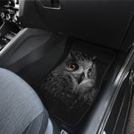 Owl Portrait Print Front Car Floor Mats
