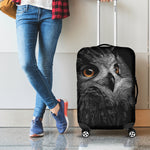 Owl Portrait Print Luggage Cover