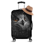 Owl Portrait Print Luggage Cover