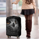 Owl Portrait Print Luggage Cover