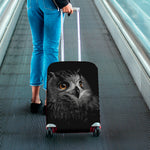 Owl Portrait Print Luggage Cover