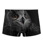 Owl Portrait Print Men's Boxer Briefs