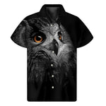 Owl Portrait Print Men's Short Sleeve Shirt