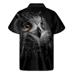 Owl Portrait Print Men's Short Sleeve Shirt