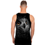 Owl Portrait Print Men's Tank Top