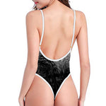 Owl Portrait Print One Piece High Cut Swimsuit