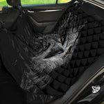 Owl Portrait Print Pet Car Back Seat Cover