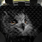 Owl Portrait Print Pet Car Back Seat Cover