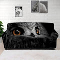Owl Portrait Print Sofa Cover