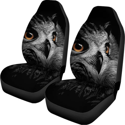 Owl Portrait Print Universal Fit Car Seat Covers