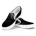 Owl Portrait Print White Slip On Sneakers