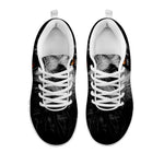 Owl Portrait Print White Sneakers