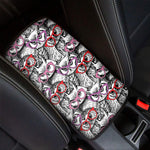 Owl With Glasses Pattern Print Car Center Console Cover