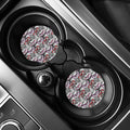 Owl With Glasses Pattern Print Car Coasters