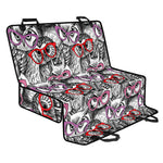 Owl With Glasses Pattern Print Pet Car Back Seat Cover
