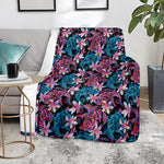 Paisley And Floral Pattern Print Blanket