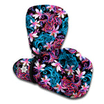 Paisley And Floral Pattern Print Boxing Gloves