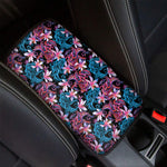 Paisley And Floral Pattern Print Car Center Console Cover