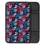 Paisley And Floral Pattern Print Car Center Console Cover