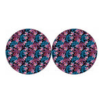 Paisley And Floral Pattern Print Car Coasters