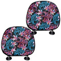 Paisley And Floral Pattern Print Car Headrest Covers