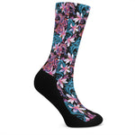Paisley And Floral Pattern Print Crew Socks