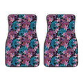 Paisley And Floral Pattern Print Front Car Floor Mats