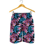 Paisley And Floral Pattern Print Men's Shorts