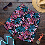 Paisley And Floral Pattern Print Men's Shorts