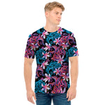 Paisley And Floral Pattern Print Men's T-Shirt