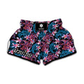 Paisley And Floral Pattern Print Muay Thai Boxing Shorts