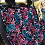 Paisley And Floral Pattern Print Pet Car Back Seat Cover