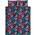 Paisley And Floral Pattern Print Quilt Bed Set
