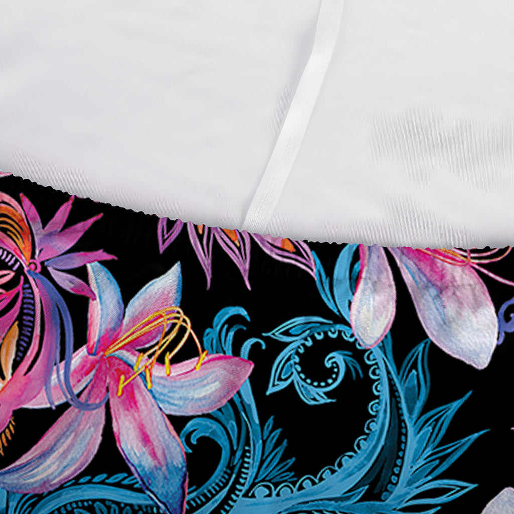 Paisley And Floral Pattern Print Sofa Cover