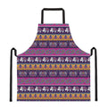 Paisley Elephant Hamsa Pattern Print Apron