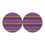 Paisley Elephant Hamsa Pattern Print Car Coasters