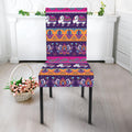 Paisley Elephant Hamsa Pattern Print Dining Chair Slipcover